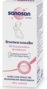 Sanosan Pommade Pure Naturelle Tétons - Crème d'allaitement apaisante