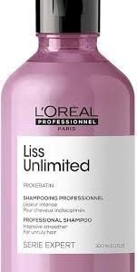L'Oréal Professionnel Shampoing Indisciplinés Anti Frisottis - Solution Lissante Pour Cheveux Rebelles