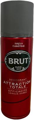 Brut Déodorant Homme Attraction Totale - Spray Parfumé pour un Confort Optimal