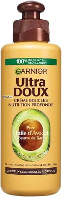 Crème Boucle Garnier L'Huile d'Avocat & Beurre de Karité - Hydratation et Brillance