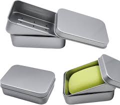 Boîte à Savon Voyage en Aluminium avec Égouttoir Amovible - Idéale pour le Camping