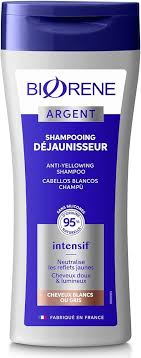 Shampoing Déjaunissant Intensif pour Cheveux Blancs - Biorène