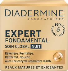Diadermine Expert Fondamental Crème Anti âge - Soin de Nuit Réparateur