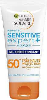 Garnier Solaire Sensitive Expert Visage - Crème Solaire 50 Visage