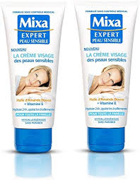 Crème Mixa Expert pour Peau Sensible - Soin Hydratant et Apaisant