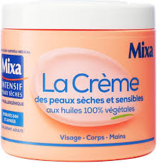 Crème Mixa Visage Intensif pour Peaux Sensibles - Hydratation Durable
