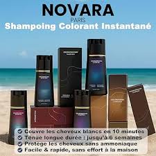 Shampoing Colorant Teinture Instantanée Natural de Novara Paris