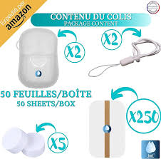 JaMoonLBV JmL® Boîte Savon Papier - Feuille de Savon Pratique