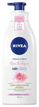 Crème NIVEA Corps Rosa Argan - Hydratation et Douceur
