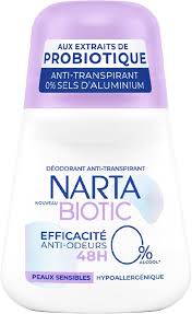 Déodorant Narta Bille Biotic pour Femmes - Protection Douce et Efficace