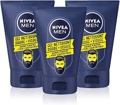 NIVEA Nettoyant Pour Visage Barbe - Crème Barbe Homme