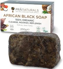 Pranaturals Cosmétique Végétalienne Traitement Détoxifiant - Savon Noir Africain