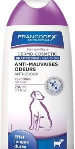 Shampoing Chien Anti Odeur Francodex - Élimine les Mauvaises Odeurs