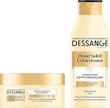 Shampoing Éclaircissant Nutri Ensoleillant Dessange - Éclat Progressif pour Cheveux Blonds