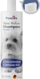 Shampoing Pawlies pour Chien à Fourrure Blanche - Pour un Pelage Éclatant
