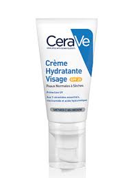 Crème Hydratante Visage CeraVe avec Hyaluronique - Idéale pour les Peaux Normales