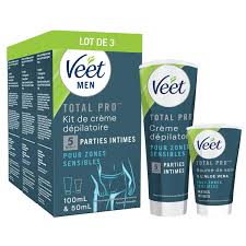 Crème Dépilatoire Veet Men pour Zones Sensibles