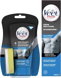 Veet Men Crème Dépilatoire pour un Rasage Parfait