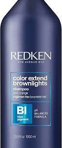 Shampoing Bleu Redken Extend Brownlights - Éclat et Protection pour Cheveux Bruns