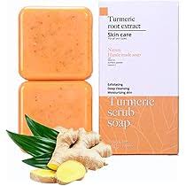 Savon Curcuma Visage Naturel - Nettoyant Précieux pour une Peau Radieuse