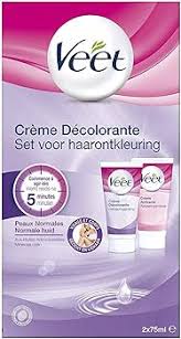 Veet Crème Décolorante Visage Corps - Éclat Naturel
