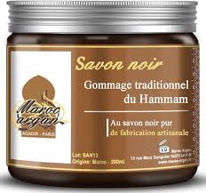 Gommage Savon Noir Traditionnel Naturel - Éclat et Pureté