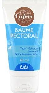 Gifrer Baume Pectoral Bébé 40 Ml - Soulagement Doux pour Votre Petit