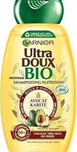 Garnier Ultra Doux Shampoing Nutrition - Shampoing Bio pour des Cheveux Nourris