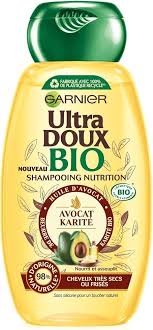 Garnier Ultra Doux Shampoing Nutrition - Shampoing Bio pour des Cheveux Nourris