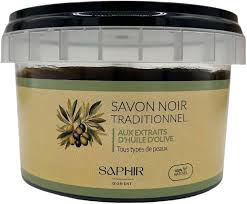 Savon Noir Gommage SAPHIR DORIENT - Soin Exfoliant Naturel pour le Corps