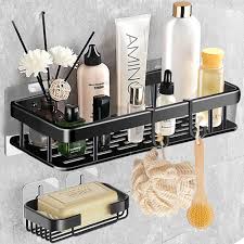 Étagère Percage Rangement Accessoire Shampoing - L'Essentiel pour Votre Douche