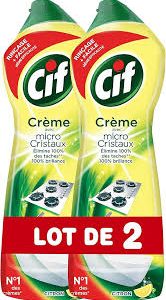 Crème Récurer Nettoyant Surfaces Citron - Éclat et Propreté