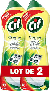 Crème Récurer Nettoyant Surfaces Citron - Éclat et Propreté