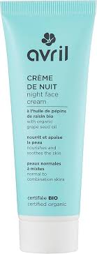 Crème de Nuit Normale Mixte Avril - Hydratation et Douceur