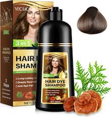 Shampoing Colorant Instantanée Teinture Naturelle - Châtain Éclatant