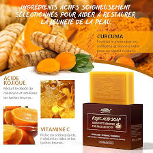 Savon Éclaircissant Hydratant au Curcuma et Vitamines