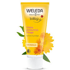 Weleda Bébé Crème Protectrice Visage - Soin Doux pour la Peau de Bébé